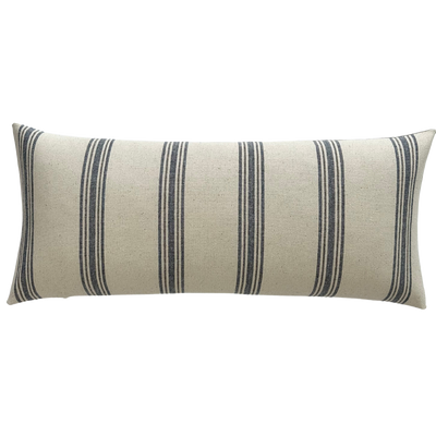 Christopher | Striped Grain Sack Cotton Pillow Cover