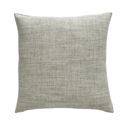 Jay | Silver Woven Herringbone Texture Cotton Pillow Cover