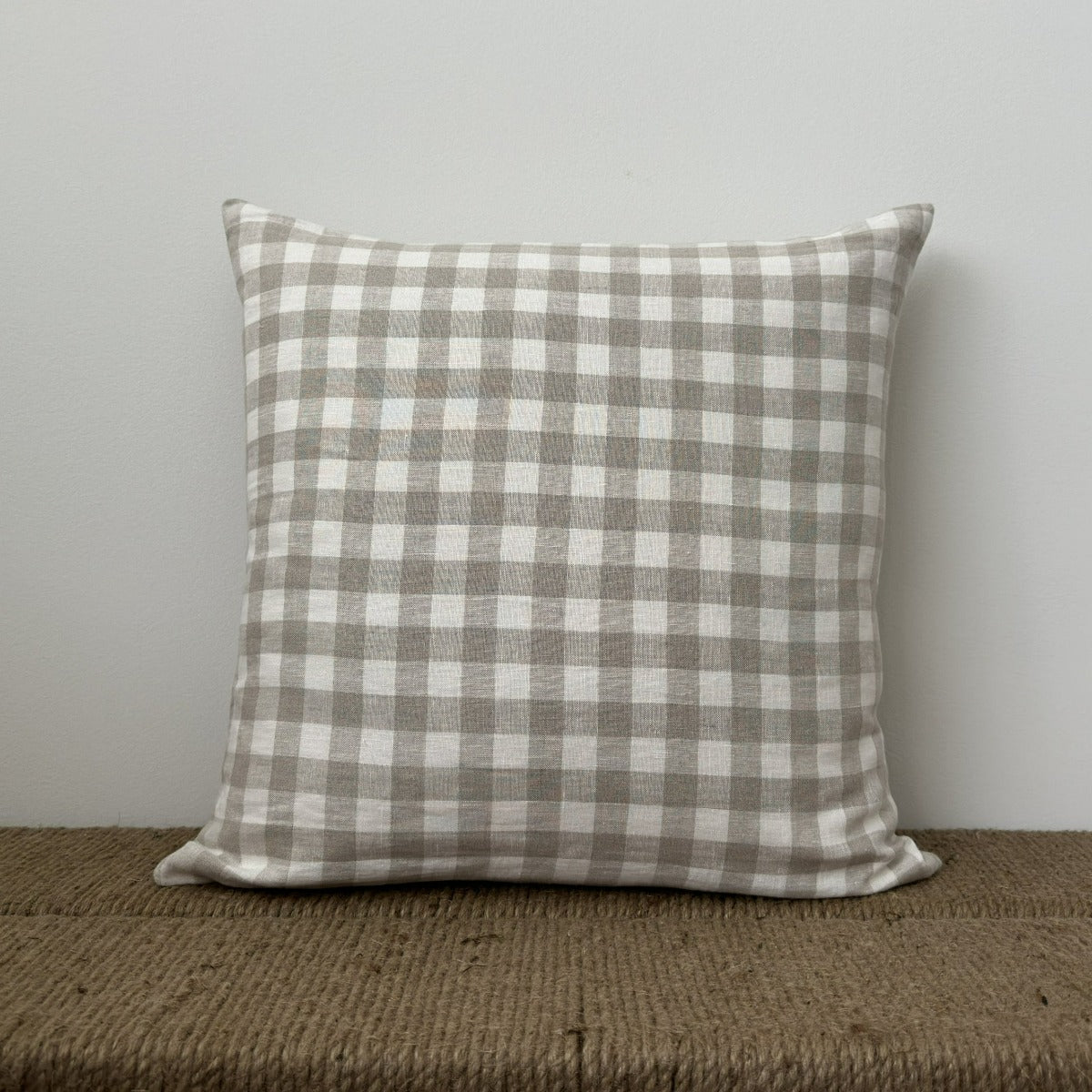 Concordia | Check Washed Linen Pillow Cover