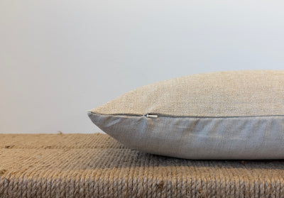 Esme | Woven Cotton Pillow Cover with Top-Stitched Detail