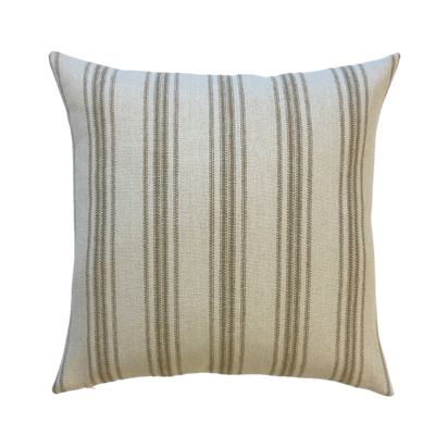 Ernest | Striped Grain Sack Cotton Pillow Cover