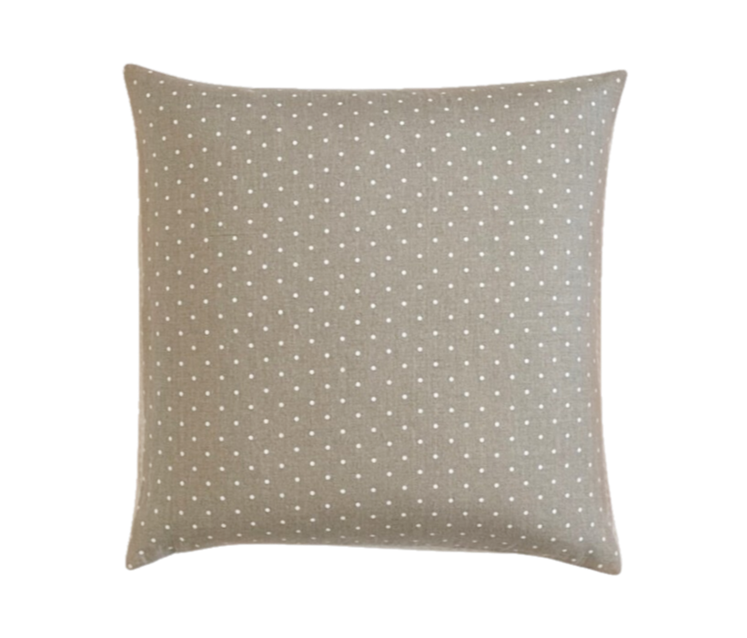 Dottie | Polka Dot Washed Linen Pillow Cover