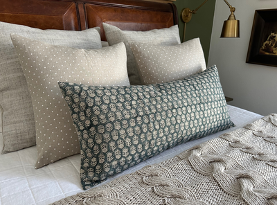 Dottie | Polka Dot Washed Linen Pillow Cover