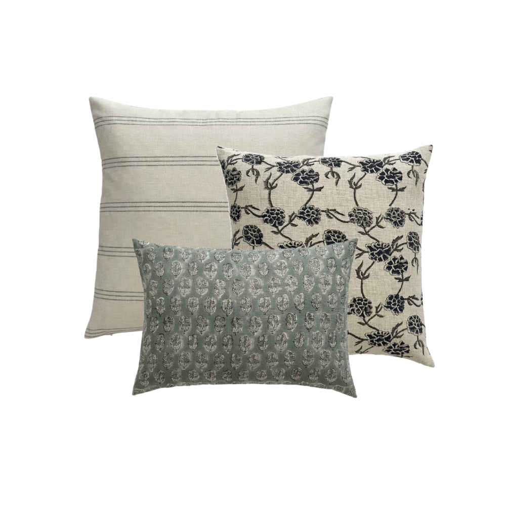 Lina' Block Print Pillow - Casa di LaValle